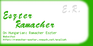 eszter ramacher business card